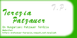 terezia patzauer business card