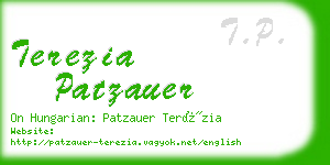 terezia patzauer business card